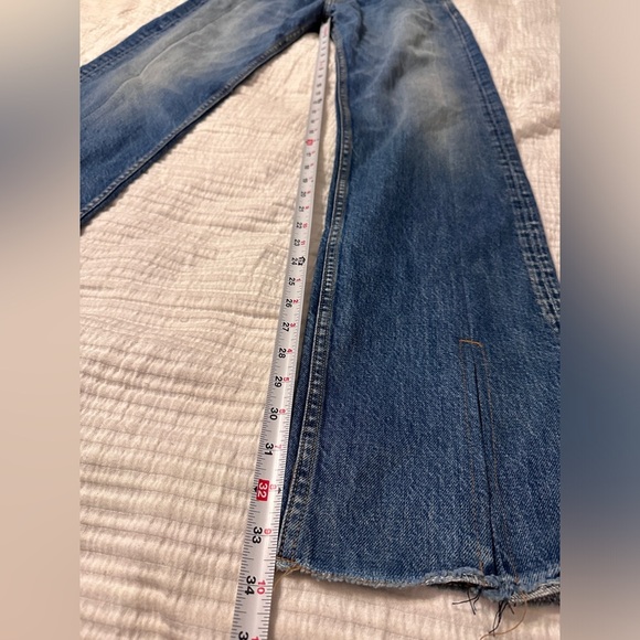EB Denim His & Hers Block Split Hem Jeans - Measures 30 No Size Tag - Picture 13 of 15